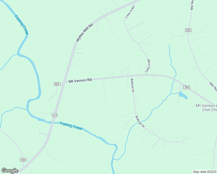 map of restaurants, bars, coffee shops, grocery stores, and more near 1208 State Road 599 in Fort Lawn