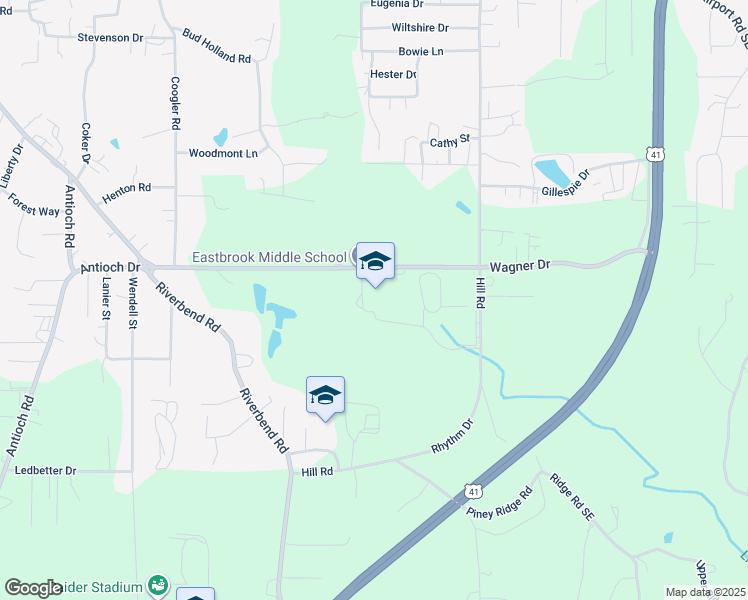 map of restaurants, bars, coffee shops, grocery stores, and more near 700 Hill Road in Dalton