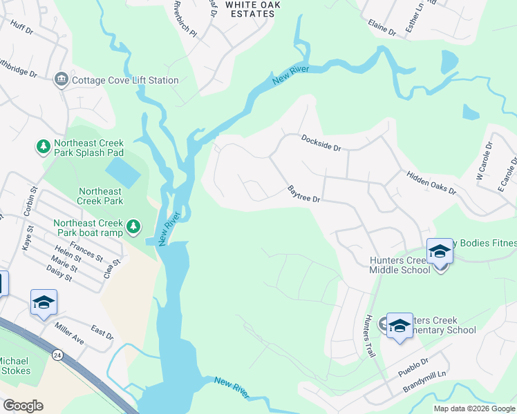 map of restaurants, bars, coffee shops, grocery stores, and more near 205 Wellington Place in Jacksonville