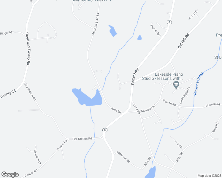 map of restaurants, bars, coffee shops, grocery stores, and more near 114 Farm Terrace Court in Easley