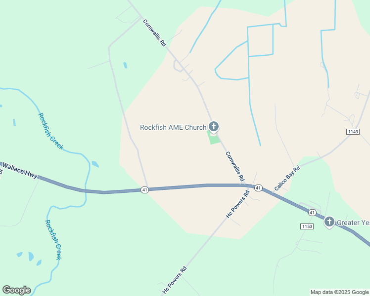 map of restaurants, bars, coffee shops, grocery stores, and more near English Mobile Home Park Lane in Duplin County