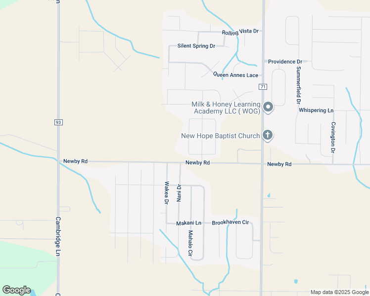 map of restaurants, bars, coffee shops, grocery stores, and more near 24583 Newby Road in Athens
