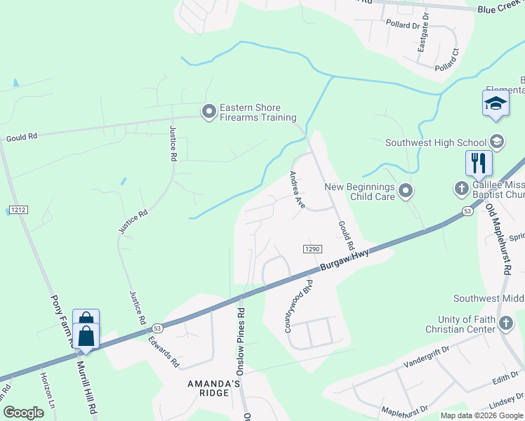 map of restaurants, bars, coffee shops, grocery stores, and more near 120 Briar Creek Park Lane in Jacksonville