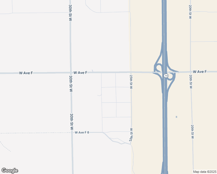 map of restaurants, bars, coffee shops, grocery stores, and more near West Avenue F 2 in Lancaster