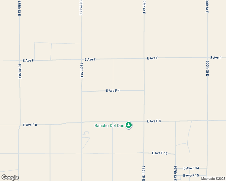 map of restaurants, bars, coffee shops, grocery stores, and more near East Avenue F 4 in Los Angeles County