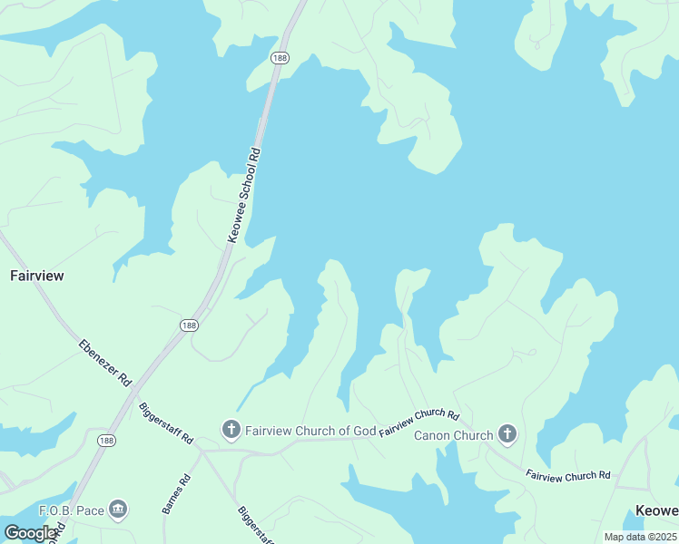 map of restaurants, bars, coffee shops, grocery stores, and more near 2007 Hampton Shores Drive in Seneca