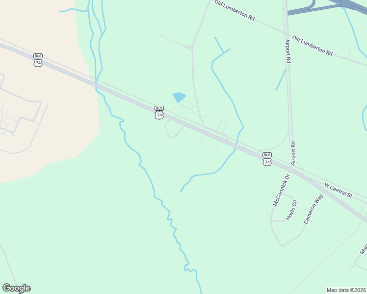 map of restaurants, bars, coffee shops, grocery stores, and more near 21560 Andrew Jackson Highway in Maxton