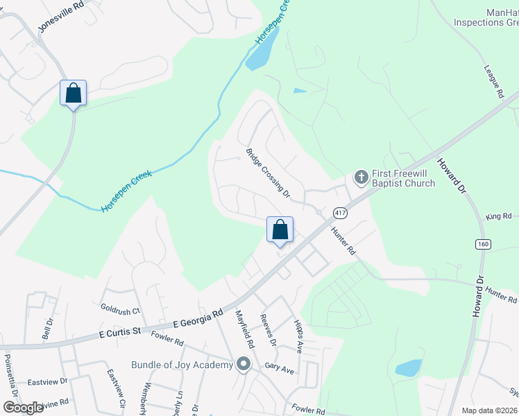 map of restaurants, bars, coffee shops, grocery stores, and more near 220 Longfellow Way in Simpsonville