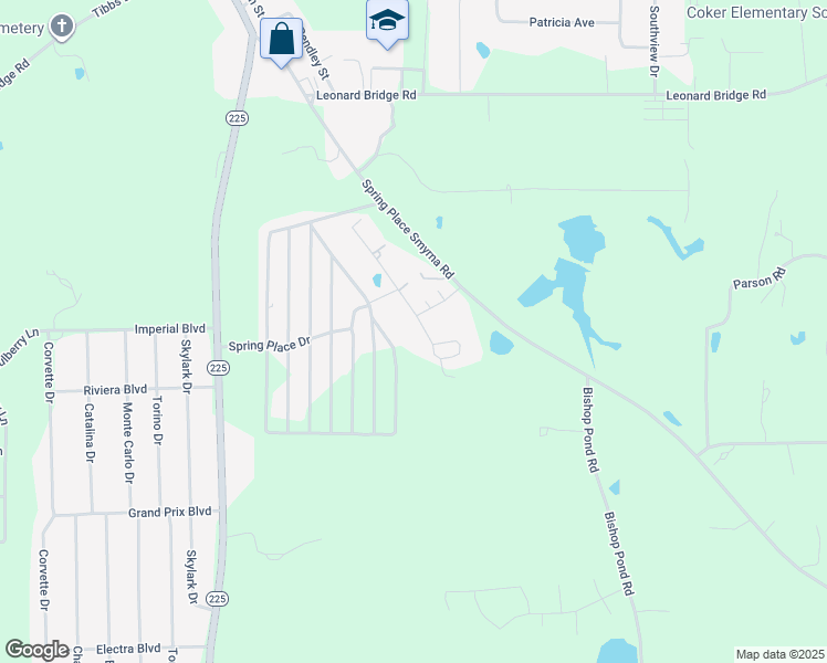 map of restaurants, bars, coffee shops, grocery stores, and more near 29 South Springs Road in Chatsworth