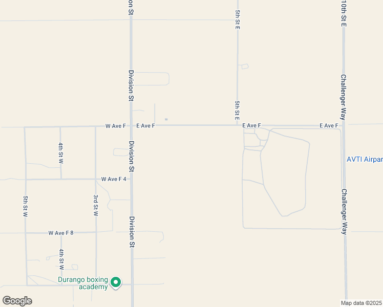 map of restaurants, bars, coffee shops, grocery stores, and more near 264 East Avenue F in Lancaster