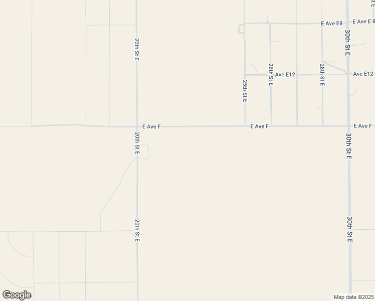 map of restaurants, bars, coffee shops, grocery stores, and more near 0 East Avenue F in Lancaster