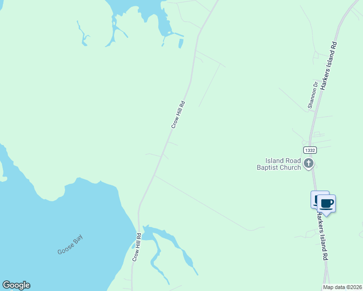 map of restaurants, bars, coffee shops, grocery stores, and more near 739 Crow Hill Road in Beaufort