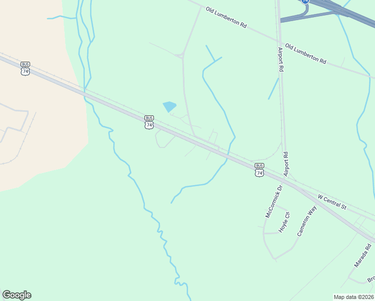 map of restaurants, bars, coffee shops, grocery stores, and more near 21560 Andrew Jackson Highway in Maxton