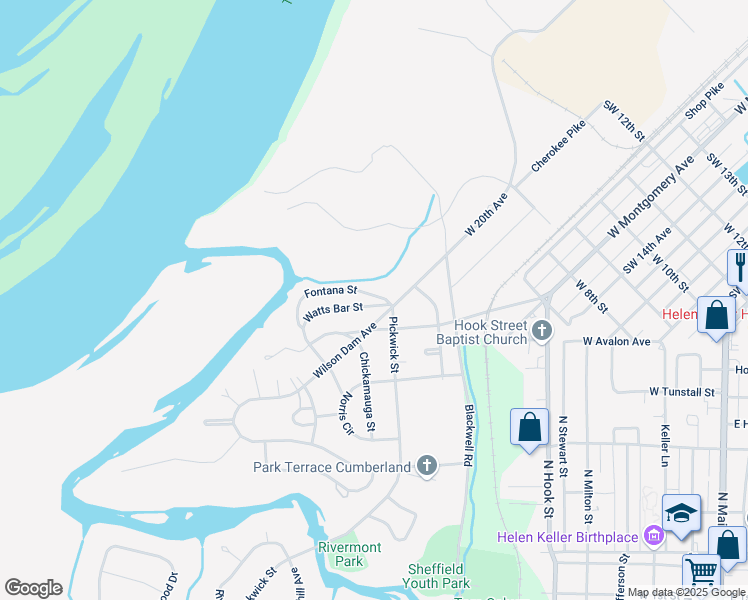 map of restaurants, bars, coffee shops, grocery stores, and more near 100 Watts Bar Street in Sheffield