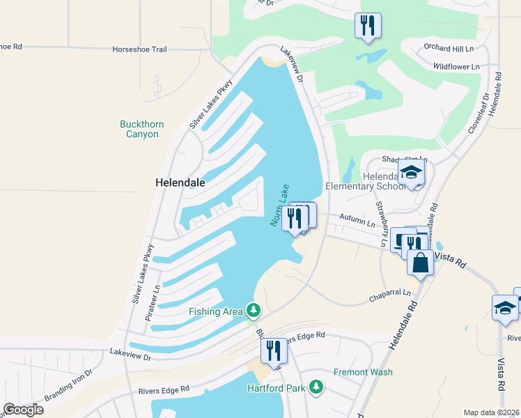 map of restaurants, bars, coffee shops, grocery stores, and more near in Helendale