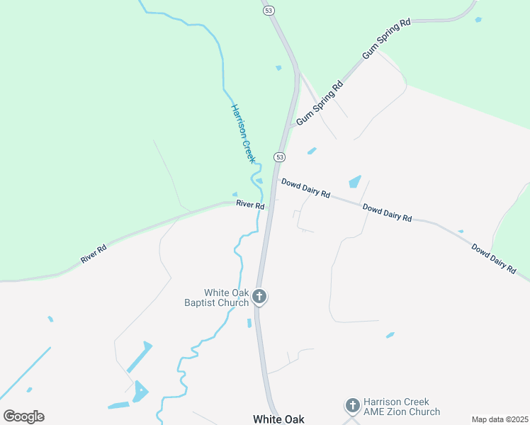 map of restaurants, bars, coffee shops, grocery stores, and more near 10055 North Carolina 53 in White Oak