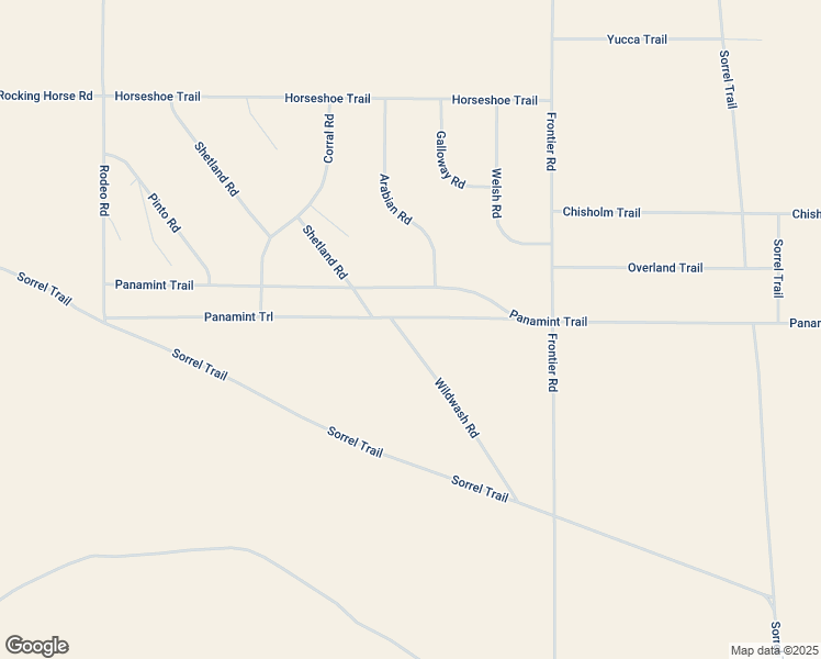 map of restaurants, bars, coffee shops, grocery stores, and more near Panamint Trail in San Bernardino County