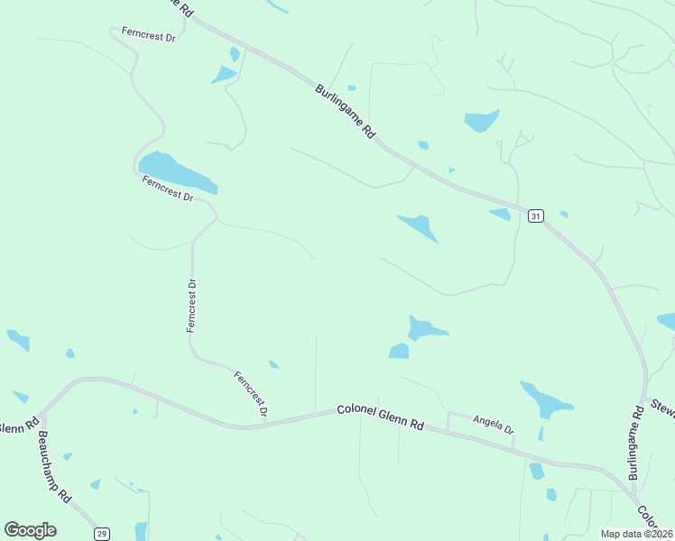 map of restaurants, bars, coffee shops, grocery stores, and more near 23 Canyon Ridge Court in Little Rock