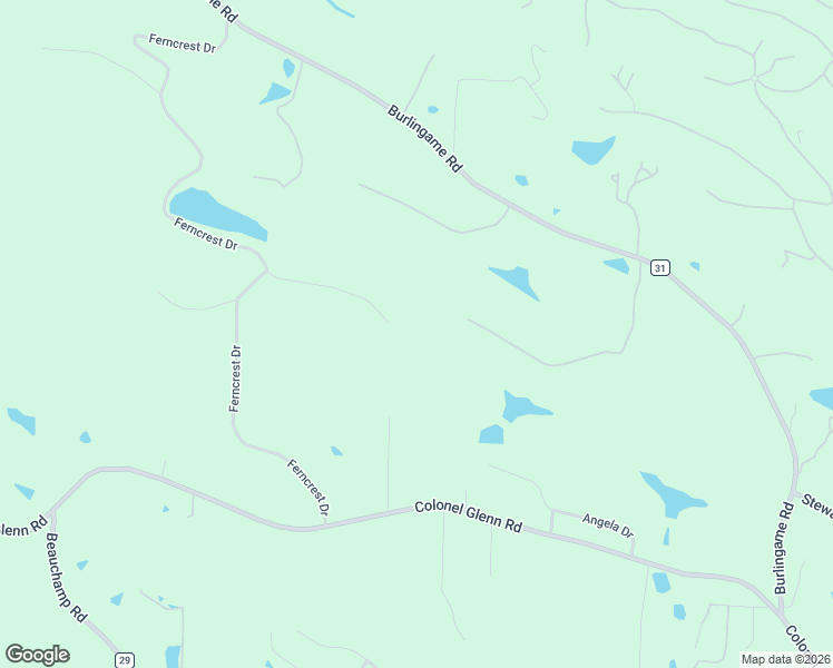 map of restaurants, bars, coffee shops, grocery stores, and more near 23 Canyon Ridge Court in Little Rock