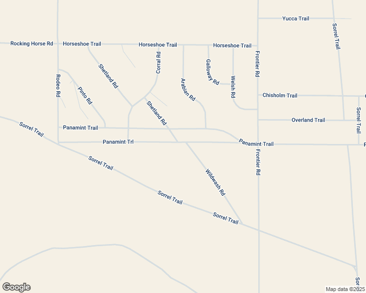 map of restaurants, bars, coffee shops, grocery stores, and more near Panamint Trail in San Bernardino County