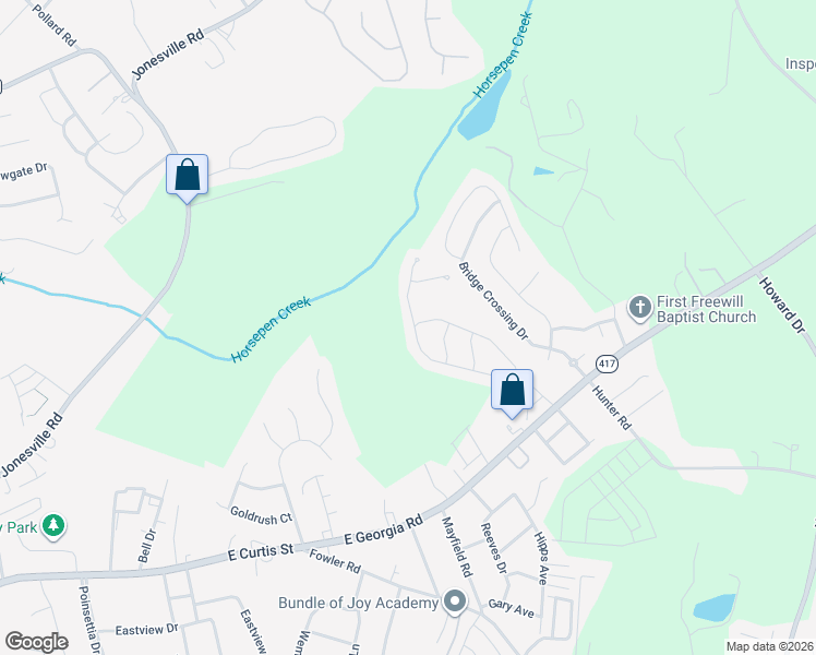 map of restaurants, bars, coffee shops, grocery stores, and more near 505 Longfellow Way in Simpsonville