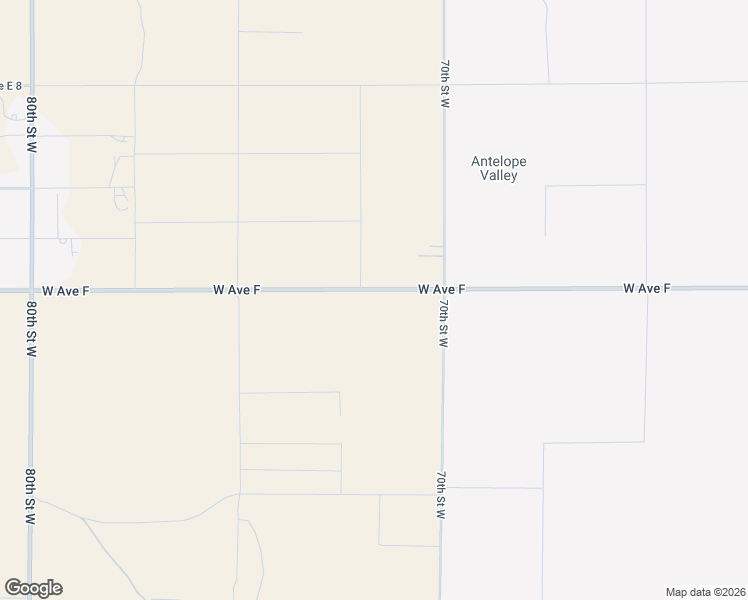 map of restaurants, bars, coffee shops, grocery stores, and more near 26 East Avenue F in Lancaster