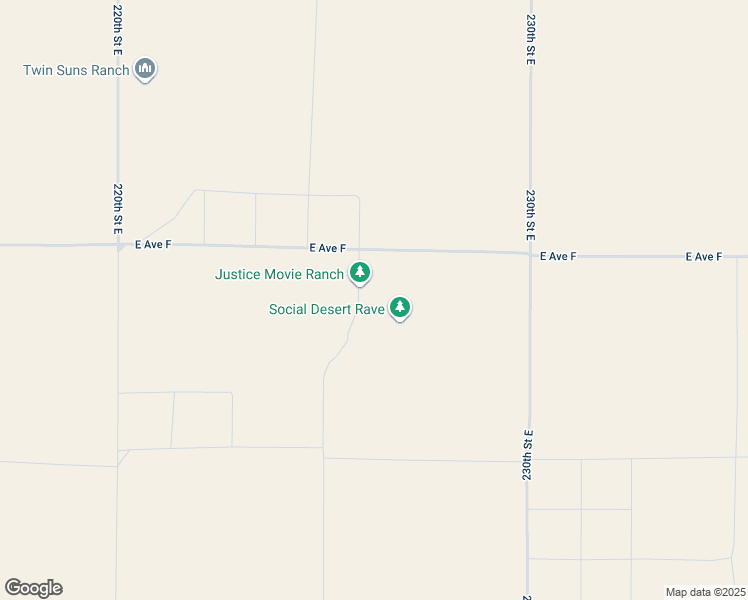 map of restaurants, bars, coffee shops, grocery stores, and more near 2 East Avenue F in Lancaster