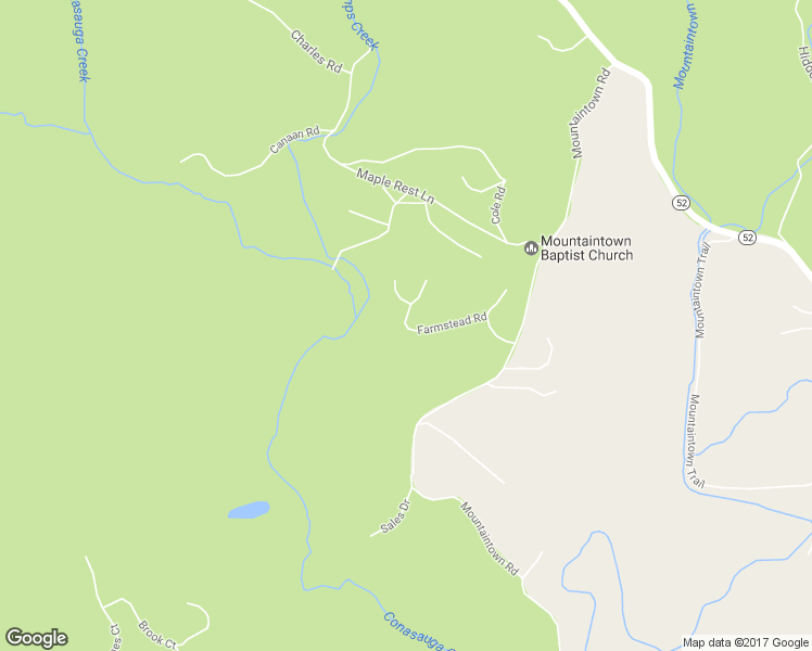 map of restaurants, bars, coffee shops, grocery stores, and more near 49 Ridge Road in Ellijay