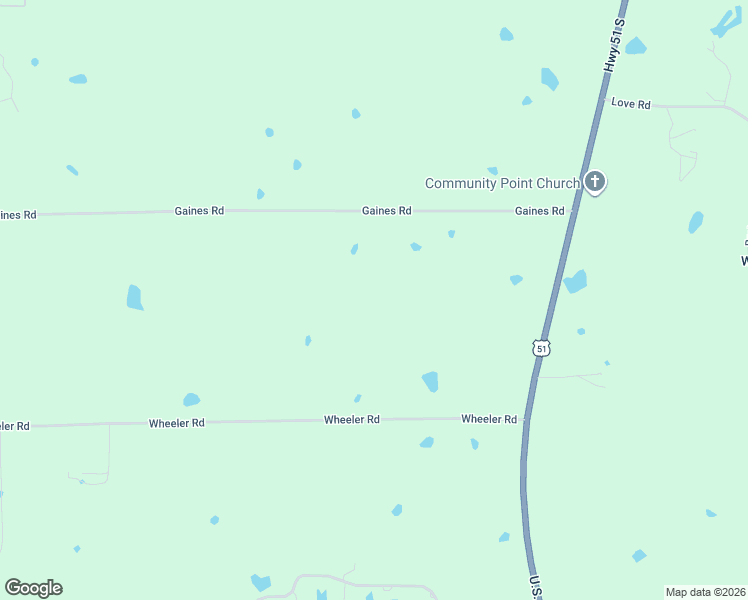 map of restaurants, bars, coffee shops, grocery stores, and more near 681 Gaines Road in Hernando