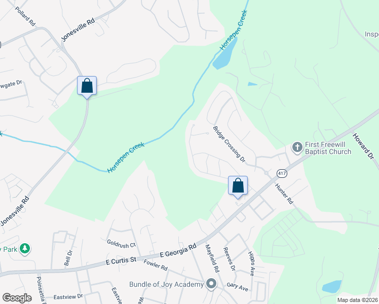 map of restaurants, bars, coffee shops, grocery stores, and more near 505 Longfellow Way in Simpsonville