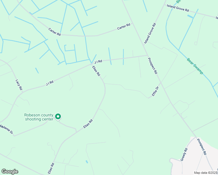 map of restaurants, bars, coffee shops, grocery stores, and more near 920 Elias Road in Maxton
