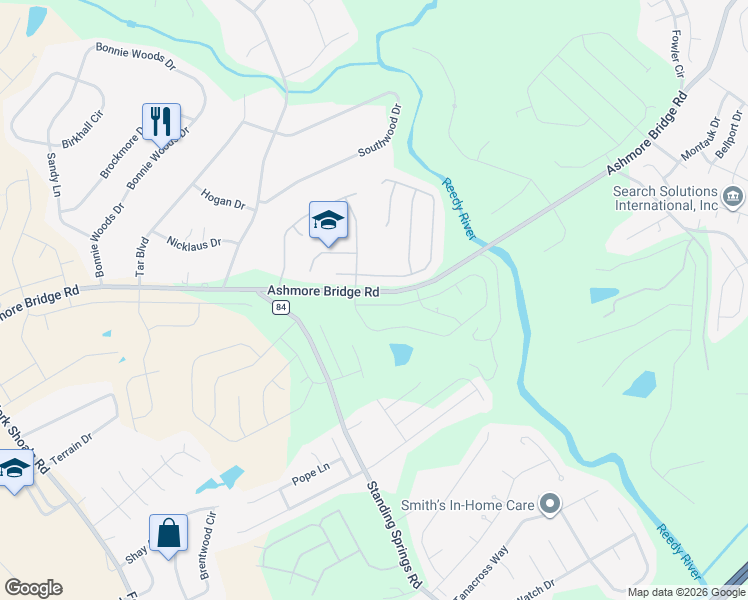 map of restaurants, bars, coffee shops, grocery stores, and more near 4 Wild Dogwood Way in Greenville