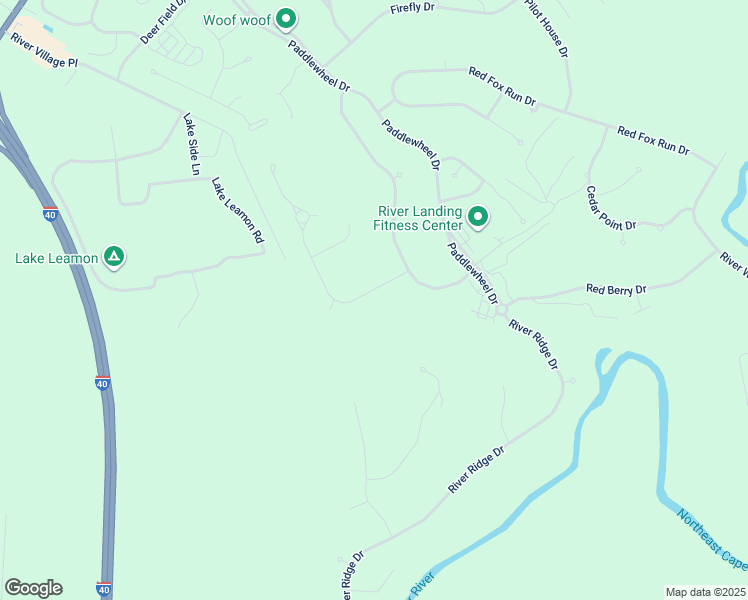 map of restaurants, bars, coffee shops, grocery stores, and more near 127 October Glory Drive in Wallace