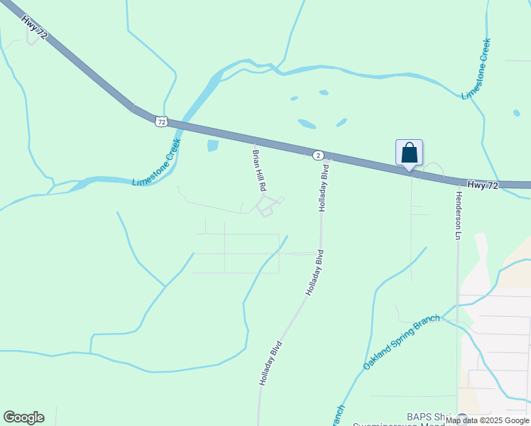 map of restaurants, bars, coffee shops, grocery stores, and more near 13290 Brian Hill Road in Madison