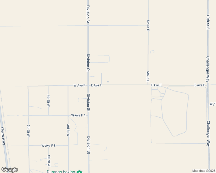 map of restaurants, bars, coffee shops, grocery stores, and more near East Avenue F in Los Angeles County