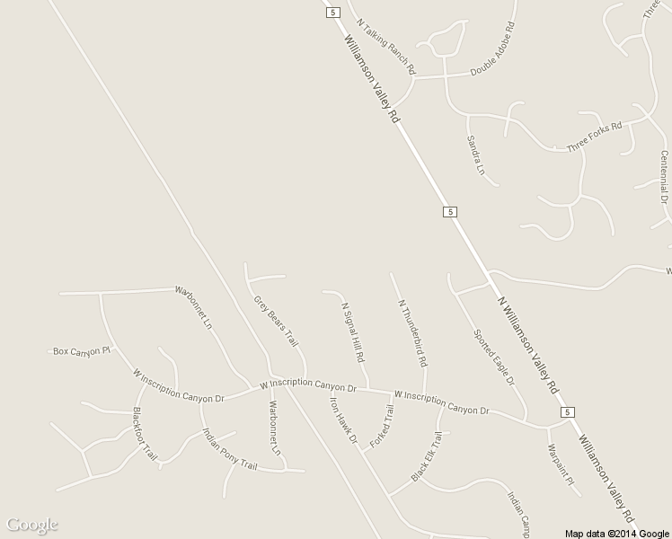 map of restaurants, bars, coffee shops, grocery stores, and more near 14051 North Signal Hill Road in Prescott