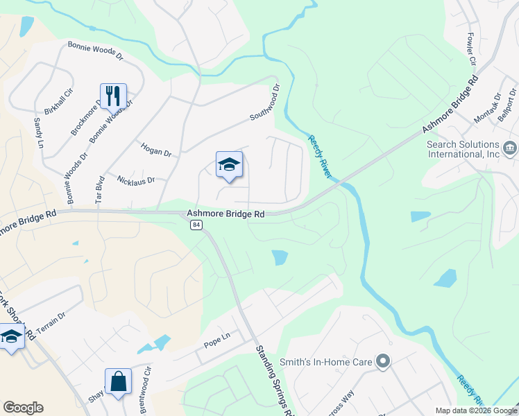 map of restaurants, bars, coffee shops, grocery stores, and more near 4 Wild Dogwood Way in Greenville