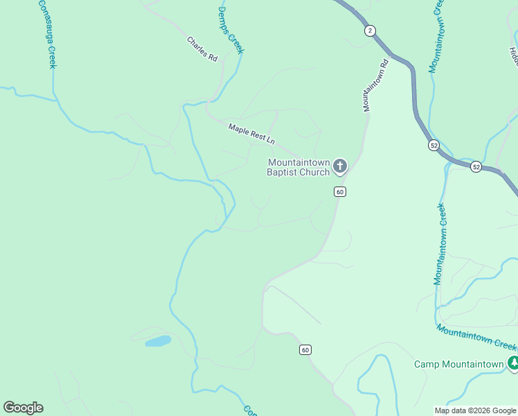 map of restaurants, bars, coffee shops, grocery stores, and more near 49 Ridge Road in Ellijay