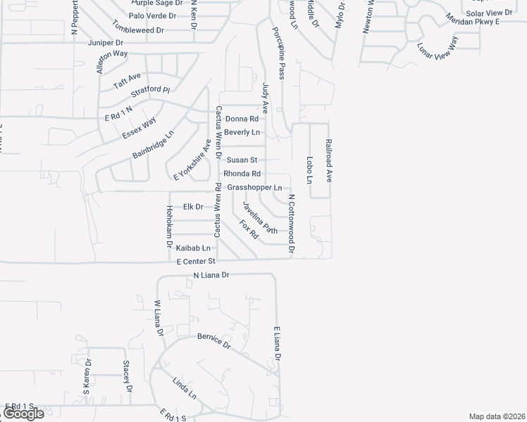 map of restaurants, bars, coffee shops, grocery stores, and more near 1905 Jackrabbit Trail in Chino Valley