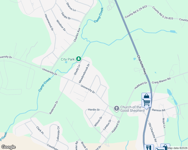 map of restaurants, bars, coffee shops, grocery stores, and more near 1018 Greenoak Drive in Lancaster