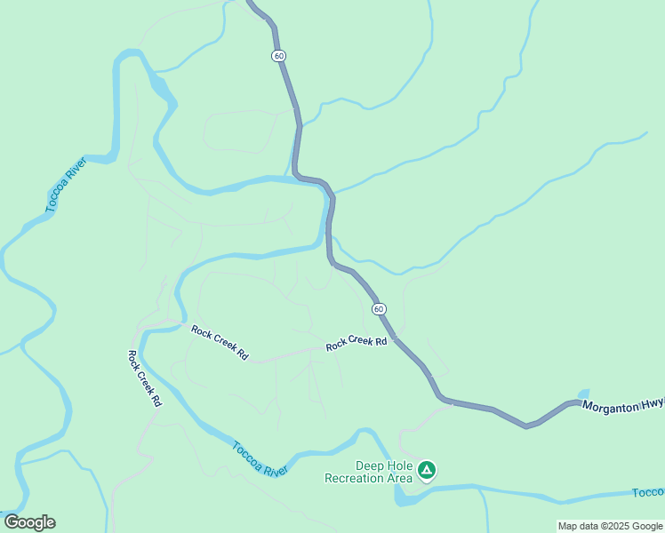 map of restaurants, bars, coffee shops, grocery stores, and more near 2 River Forest Place in Suches