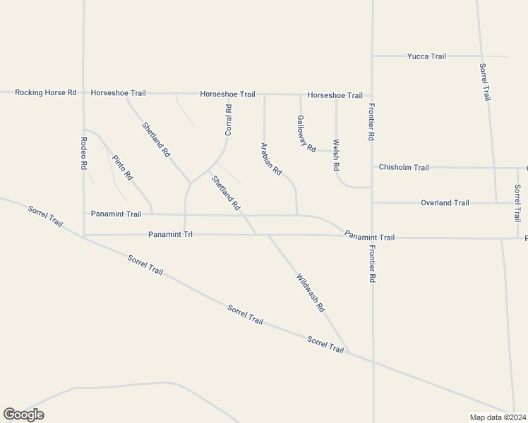 map of restaurants, bars, coffee shops, grocery stores, and more near Panamint Trail in San Bernardino County