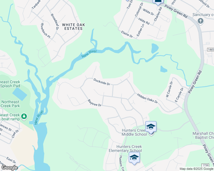 map of restaurants, bars, coffee shops, grocery stores, and more near 173 Dockside Drive in Jacksonville