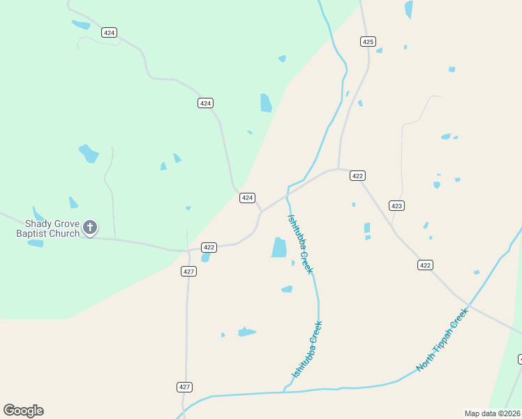 map of restaurants, bars, coffee shops, grocery stores, and more near 2 County Road 424 in Ripley