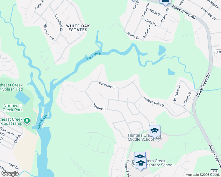 map of restaurants, bars, coffee shops, grocery stores, and more near 176 Dockside Drive in Jacksonville