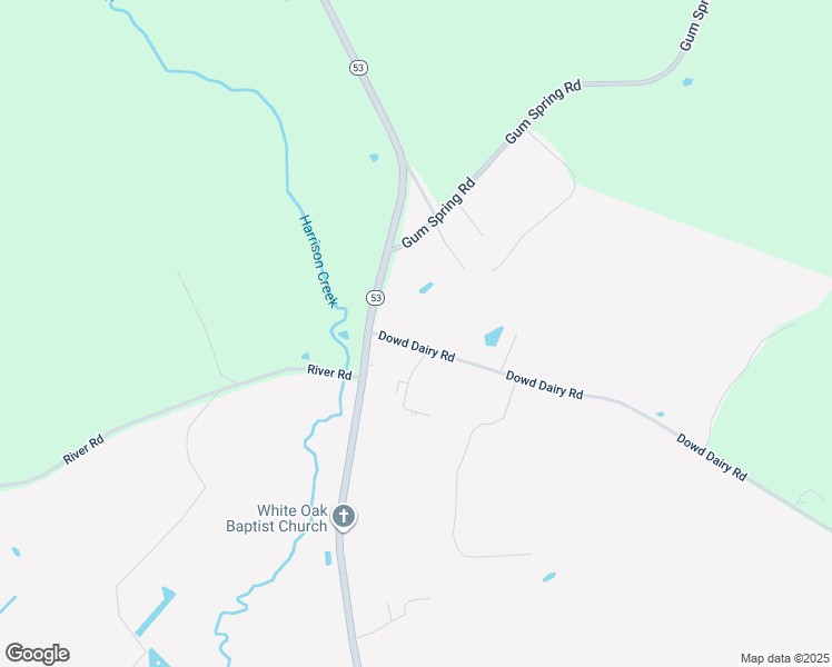 map of restaurants, bars, coffee shops, grocery stores, and more near 73 Dowd Dairy Road in White Oak