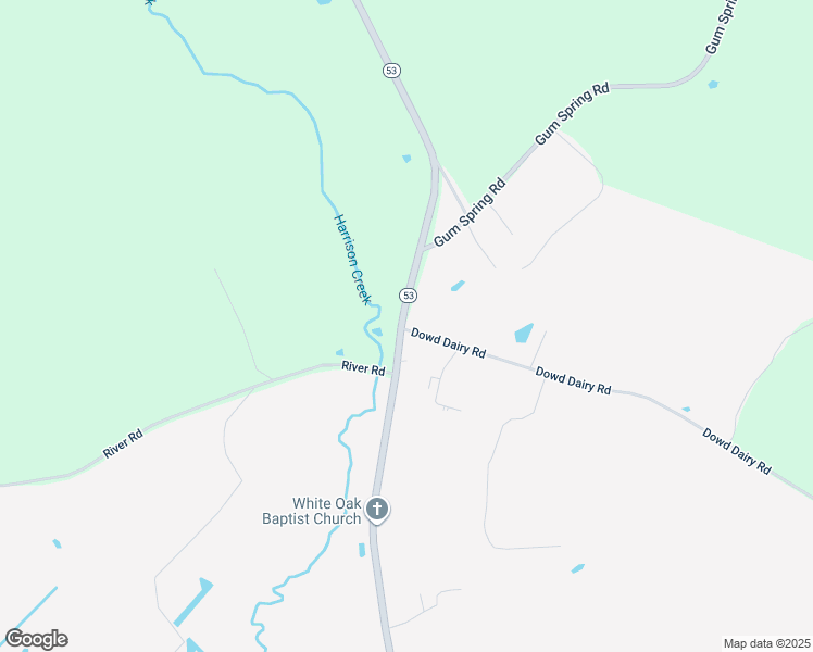 map of restaurants, bars, coffee shops, grocery stores, and more near 9 Dowd Dairy Road in White Oak