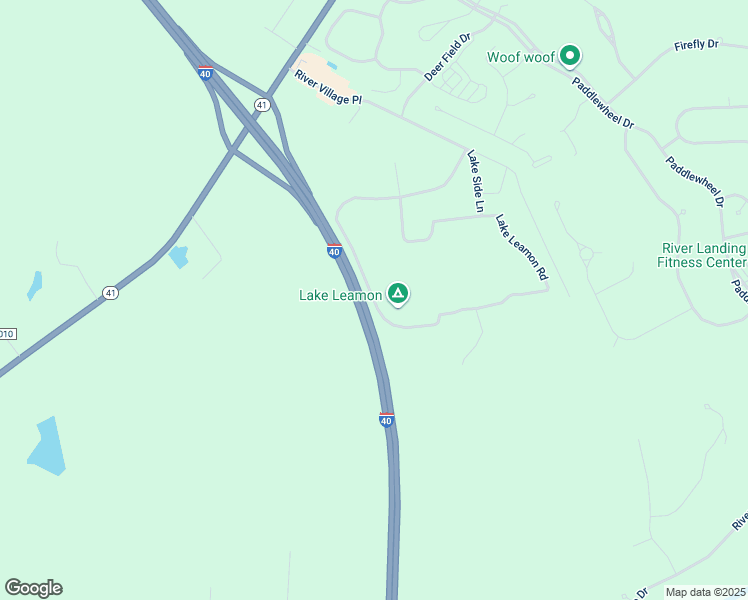map of restaurants, bars, coffee shops, grocery stores, and more near 408 Lake Leamon Road in Wallace