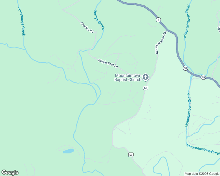 map of restaurants, bars, coffee shops, grocery stores, and more near 56 Overlook Road in Ellijay