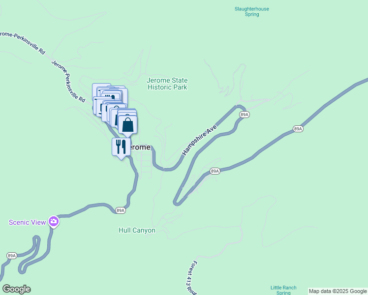 map of restaurants, bars, coffee shops, grocery stores, and more near 778 East Avenue in Jerome